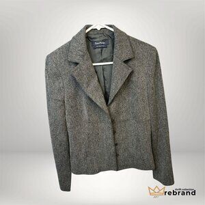 Tweed Blazer — Evan-Picone - Grey- Size M (2000-2010s)